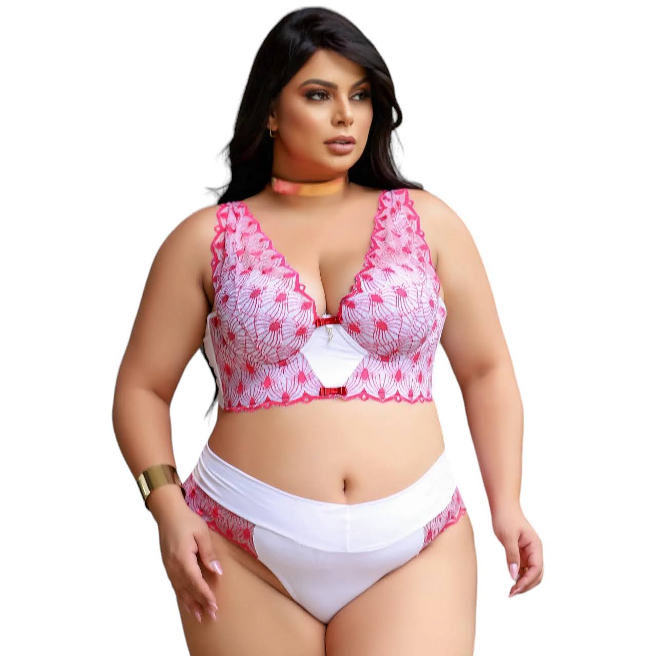 Conjunto Lingerie Plus Size Fabiana Ref.02174104