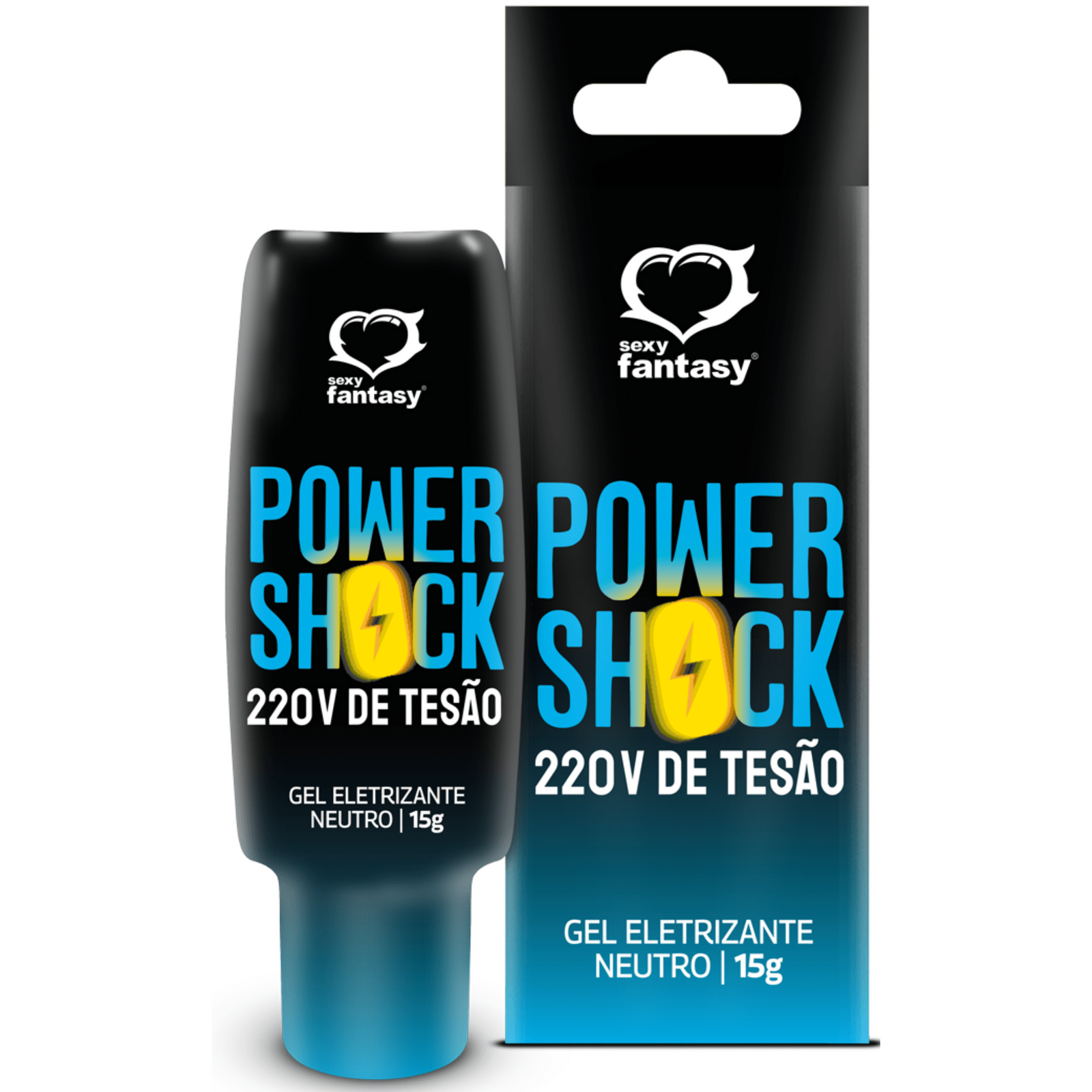 Vibrador Líquido Power Shock 220V de Tesão 15g Sexy Fantasy