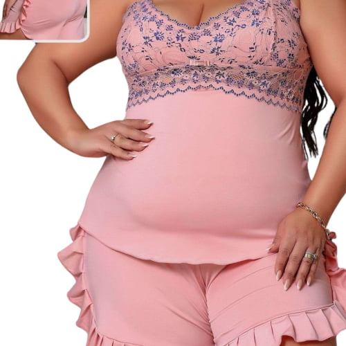 Baby Doll Plus Size Romance Deyse Ref.0216995