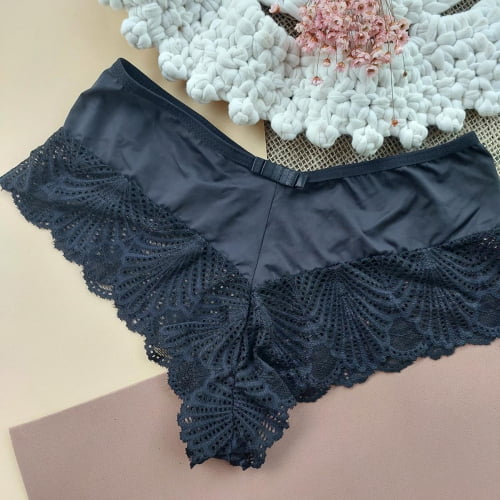 Conjunto Lingerie Núbia Renda Preto Ref.0210671