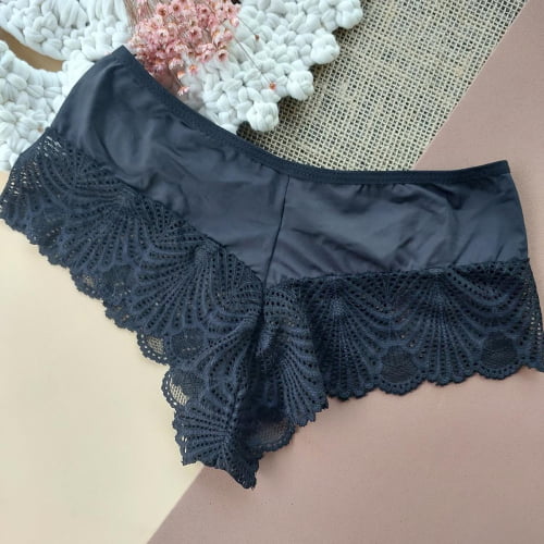 Conjunto Lingerie Núbia Renda Preto Ref.0210671