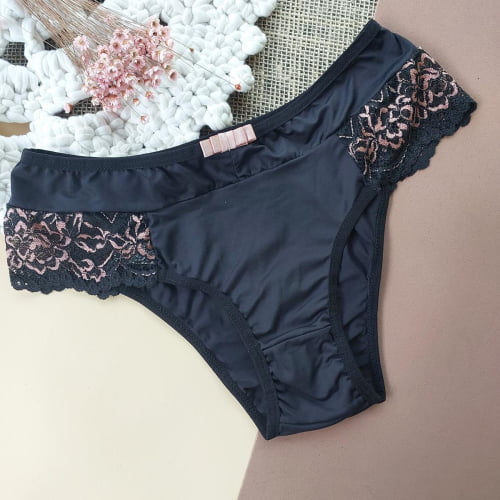 Conjunto Lingerie Renda Bicolor Artemia Ref.0210271