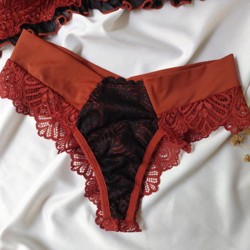 Conjunto Lingerie Ana Terracota Ref.0213974