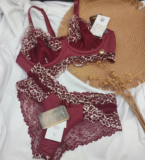 Conjunto Lingerie Renda Sensuale Rebeca