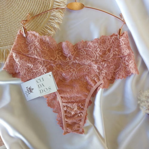 Conjunto Lingerie Cropped Renda Liz Romance