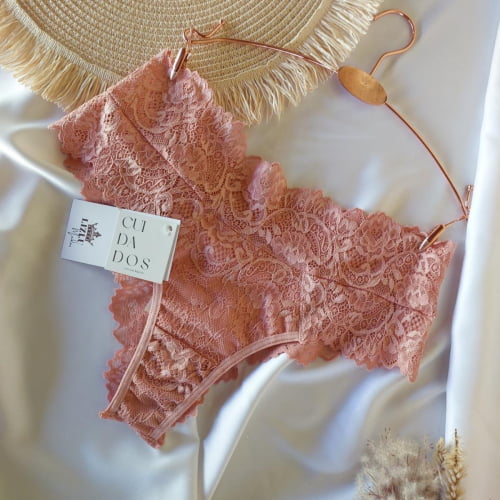 Conjunto Lingerie Cropped Renda Liz Romance