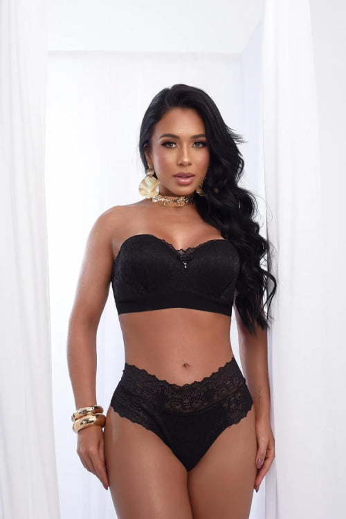 Conjunto Lingerie Renda Tomara que Caia Grayce