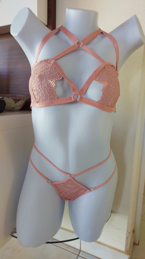 Conjunto Lingerie Sexy Débora Romance