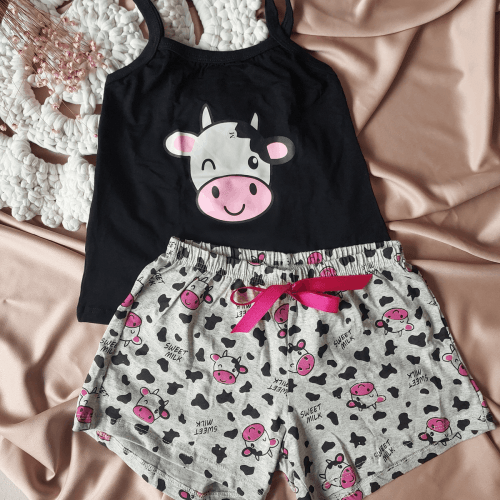 Pijama Infantil Viscolycra Vaquinha Ref.0215871